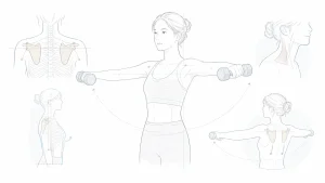 サイドレイズで首がすくむ原因｜腕の高さより肩甲帯を整える
