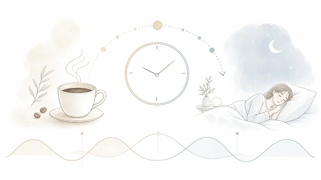 カフェインを飲む時間と睡眠への影響を確認する人