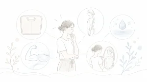 体重は減ったのに見た目が変わらない理由｜筋肉・姿勢・むくみで見る