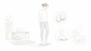 足裏が疲れやすい時|靴だけでなく足指と重心を使う