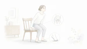 椅子から立つ時に腰が重いなら｜股関節と足裏から動きを変える